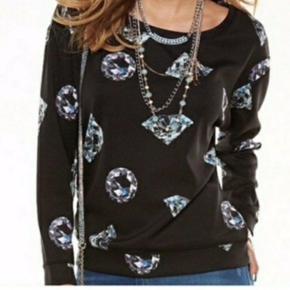 Juicy Couture Tops - JUICY COUTURE Shine Bright Diamond Sweatshirt